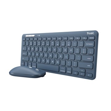 Trust Lyra tastiera Mouse incluso Universale RF senza fili + Bluetooth QWERTY Italiano Blu