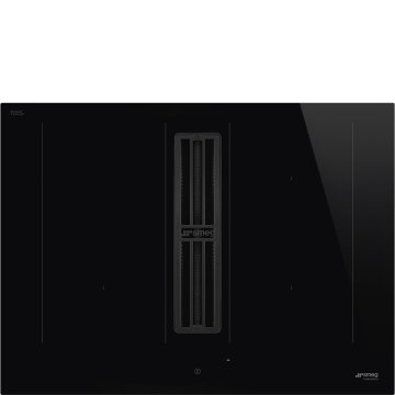 Smeg Universal HOBD472D2 piano cottura Nero Da incasso 70 cm Piano cottura a induzione 4 Fornello(i) Cappa da incasso