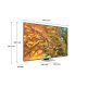 Samsung Q80D TV QLED 4K 65” QE65Q80DATXZT Smart TV Wi-Fi Eclipse Silver 2024, Processore NQ4 AI GEN2, 4K AI Upscaling, Simple Chamfer Design, Dolby Atmos 4