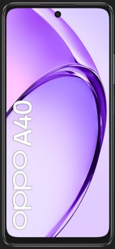 OPPO A40 Smartphone, Fotocamera AI 50MP, Selfie 5MP, Display 6.67” 90HZ LCD HD+, 5100mAh, RAM 12 GB (6+6) + ROM 128GB, IP54, [Versione Italia], Sparkle Nero