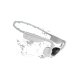 SHOKZ OpenMove Cuffie Wireless A clip Musica e Chiamate USB tipo-C Bluetooth Bianco 3