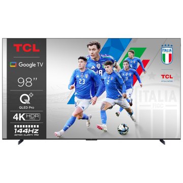 TCL C65 Serie C6 Smart TV QLED 4K 98" 98C655, 144Hz, audio Onkyo con subwoofer, Google TV