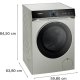 Siemens iQ700 WG56B2ATGB lavatrice Caricamento frontale 10 kg 1600 Giri/min Argento 6