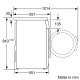 Siemens WM14Q490 lavatrice Caricamento frontale 7 kg 1400 Giri/min Bianco 3