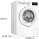 Bosch WAN28097NL lavatrice Caricamento frontale 8 kg 1400 Giri/min Bianco 6