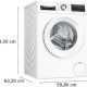 Bosch Serie 6 WGG244Z9F4 lavatrice Caricamento frontale 9 kg 1400 Giri/min Bianco 5