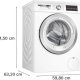 Bosch Serie 6 WUU28T92 lavatrice Caricamento frontale 9 kg 1400 Giri/min Bianco 5