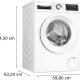 Bosch Serie 6 WGG244F90 lavatrice Caricamento frontale 9 kg 1400 Giri/min Bianco 6