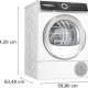 Bosch Serie 6 WQH245B90 asciugatrice Libera installazione Caricamento frontale 9 kg A+++ Bianco 10