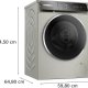 Bosch WGB2560X1 lavatrice Caricamento frontale 10 kg 1600 Giri/min Argento 6