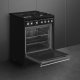 Smeg Concert CX61GMBL cucina Elettrico Gas Nero 6