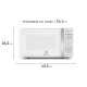 Electrolux EMDO17S2GSRUW forno a microonde Bianco Solo microonde Superficie piana 17 L 600 W 3