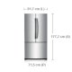 Samsung RF62UBPN frigorifero side-by-side Libera installazione 443 L Acciaio inossidabile 4