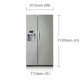 Samsung RSH7UNPN frigorifero side-by-side Libera installazione Platino, Acciaio inossidabile 4