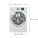 Samsung WF806U4SAWQ lavatrice Caricamento frontale 8 kg 1400 Giri/min Bianco 3