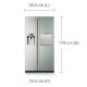 Samsung RS6178UGDSR frigorifero side-by-side Libera installazione 615 L Acciaio inox 3