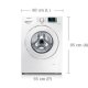 Samsung WF70F5E5U2W lavatrice Caricamento frontale 7 kg 1200 Giri/min Bianco 4