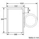 Bosch WAY2854D lavatrice Caricamento frontale 8 kg 1400 Giri/min Argento, Bianco 4