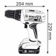 Bosch GSR 1800-LI Professional Senza chiave 1,4 kg Nero, Blu, Rosso 4