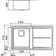 Whirlpool FS 8751 IXL/LH lavello Lavello montato su piano Rettangolare Acciaio inossidabile 3