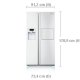 Samsung RSH5PTSW frigorifero side-by-side Libera installazione 524 L Bianco 5