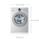Samsung WF8704ASV lavatrice Caricamento frontale 7 kg 1400 Giri/min Argento, Bianco 3