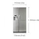 Samsung RSH7PNRS frigorifero side-by-side Libera installazione Acciaio inossidabile 4