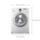 Samsung WF8604AFV lavatrice Caricamento frontale 6 kg 1400 Giri/min Argento, Bianco 3