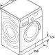 Siemens WM16S743 lavatrice Caricamento frontale 8 kg 1600 Giri/min Bianco 4