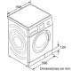 Bosch WAS2442XEE lavatrice Caricamento frontale 8 kg 1200 Giri/min Acciaio inossidabile 3