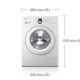Samsung WF8602NHWG lavatrice Caricamento frontale 6 kg 1200 Giri/min Bianco 3