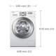 Samsung WF0704Y lavatrice Caricamento frontale 7 kg 1400 Giri/min Cromo 3