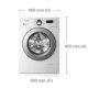 Samsung WF1704YPV lavatrice Caricamento frontale 7 kg 1400 Giri/min Bianco 3