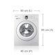 Samsung WF1602NHW lavatrice Caricamento frontale 6 kg 1200 Giri/min Bianco 4