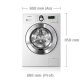 Samsung WF1802WPC lavatrice Caricamento frontale 8 kg 1200 Giri/min Cromo, Bianco 4