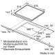 Siemens ET645EN11 piano cottura Nero, Acciaio inossidabile Da incasso Ceramica 4 Fornello(i) 3