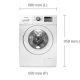 Samsung WF710Y4BKWQ/EN lavatrice Caricamento frontale 7 kg 1400 Giri/min Bianco 3