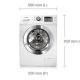 Samsung WF712Y4BKWQ/EN lavatrice Caricamento frontale 7 kg 1400 Giri/min Bianco 3