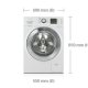 Samsung WF705P4SAWQ lavatrice Caricamento frontale 7 kg 1400 Giri/min Bianco 3