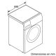 Bosch WAQ20368EE lavatrice Caricamento frontale 8 kg 1000 Giri/min Bianco 4