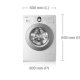 Samsung WF1804WSV lavatrice Caricamento frontale 8 kg 1400 Giri/min Bianco 4
