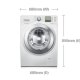 Samsung WF1114XBD lavatrice Caricamento frontale 11 kg 1400 Giri/min Argento, Bianco 3