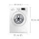 Samsung WF70F5E5W2W lavatrice Caricamento frontale 7 kg 1200 Giri/min Bianco 3