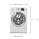 Samsung WF715P4SAWQ/EN lavatrice Caricamento frontale 7 kg 1400 Giri/min Bianco 3