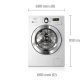 Samsung WF1704YPC lavatrice Caricamento frontale 7 kg 1400 Giri/min Bianco 3