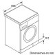 Siemens WM14E477EE lavatrice Caricamento frontale 7 kg 1400 Giri/min Bianco 5