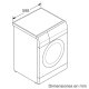 Siemens WD15H57XEP lavatrice Caricamento frontale 7 kg 1500 Giri/min Acciaio inossidabile 6