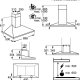AEG X69264MK1 Cappa aspirante a parete Acciaio inossidabile 625 m³/h A 3