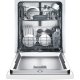 Bosch 300 Series Ascenta Series 24'' Recessed Handle Dishwasher - White SHE3AR72UC Sottopiano 14 coperti 4