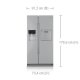 Samsung RSA1ZHPE frigorifero side-by-side Libera installazione Platino, Argento 6